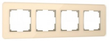 W0042443 Рамка на 4 поста (айвори) Elite Werkel a057885 фото