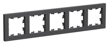 5-постовая рамка, универсальная, базальт Systeme Electric (Schneider Electric) AtlasDesign ATN001405 фото