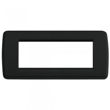 16765.D.16 Рамка Idea Rondo Черный шелк 5 модулей Vimar фото