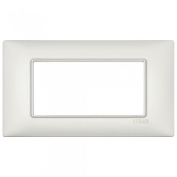 14654.75.01 Рамка Plana Серебро перламутровое 4 модуля Vimar фото
