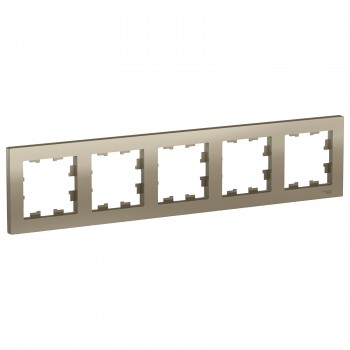 Рамка Шампань 5-постовая Systeme Electric (Schneider Electric) AtlasDesign ATN000505 фото