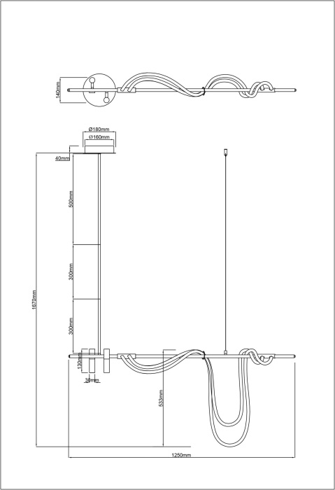 Подвесной светильник Klimt A2850SP-45PB Arte Lamp фото