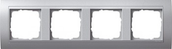 021436 Рамка Event Алюминий 4-постовая Gira фото
