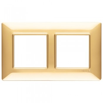 14645.24 Рамка Plana Золото блестящее 4 модуля Vimar фото