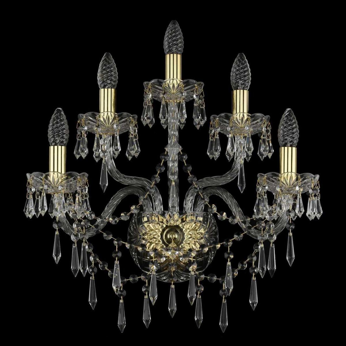 

Бра Bohemia Ivele 1403B/2+2+1/195/XL/G, Золотой, 1403B Gold 1403B/2+2+1/195/XL/G