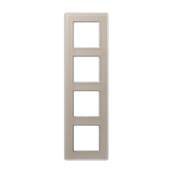 Рамка 4-ная, стекло шампань Jung A VIVA  AV584GLMCH фото