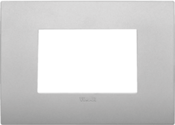 19653.79 Рамка Arke Classic Серебро матовое 3-модульная Vimar фото