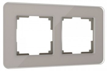 W0022417 Рамка на 2 поста (дымчатый) Elite Werkel a057875 фото