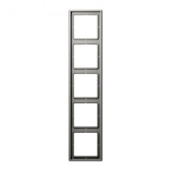 LS985LG Рамка LS 990 Светло-серый 5-постовая Jung фото