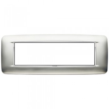 20687.C23 Рамка Eikon Chrome Round Хром сатинированый 7 модулей Vimar фото