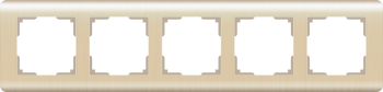 W0052111 Рамка на 5 постов  (шампань) Stream Werkel a051269 фото
