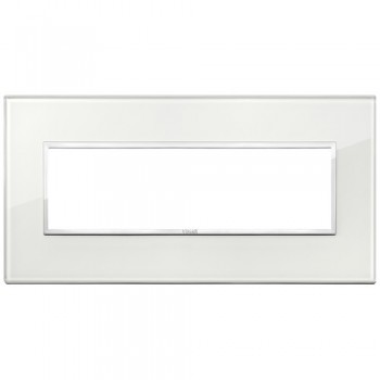 21657.70 Рамка Eikon Evo белый бриллиант 7 модулей Vimar фото