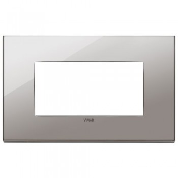 22654.83 Рамка Eikon EXE Черный хром 4-модульная Vimar фото