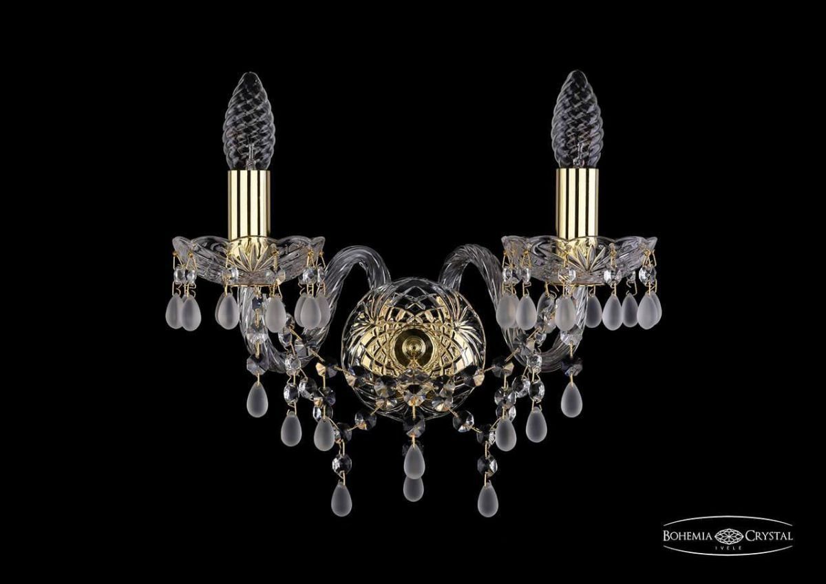 

Бра Bohemia Ivele 1410B/2/141/G/V0300, Золотой, 1410 1410B/2/141/G/V0300