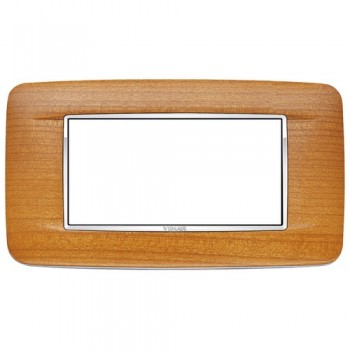 20684.C36 Рамка Eikon Chrome Round Вишня американская 4 модуля Vimar фото