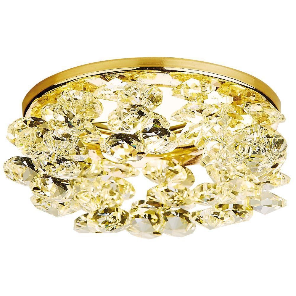 

Встраиваемый светильник Ambrella light Crystal K308 CL/G, Золотой, Crystal K308 CL/G