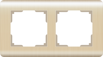 W0022111 Рамка на 2 поста (шампань) Stream Werkel a051263 фото
