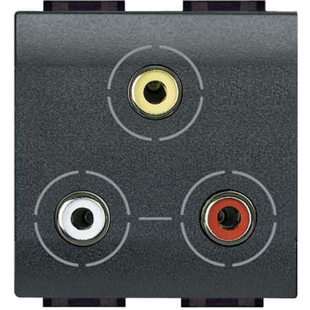 

L4283 Разъем 3xRCA Bticino, LivingLight Air L4283