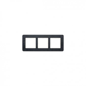 10136030 Рамка Q.7 Натуральный сланец 3-постовая Berker фото