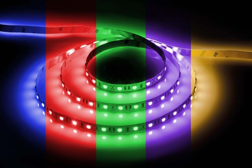 

Лента светодиодная 60SMD(5050)/m 14.4W/m 12V 3m RGB Feron 27722, Разноцветный, 27722