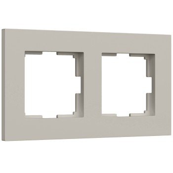 Рамка на 2 поста Slab (дымчатый софт) Werkel a071621 W0022917 фото