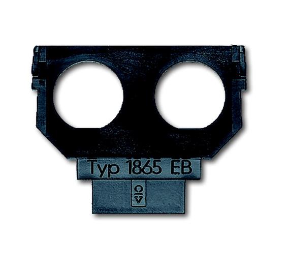 

1764-0-0166 (1865 EB), Суппорт (цоколь) для 2-х разъёмов Twinax, ABB, Spring 1865 EB