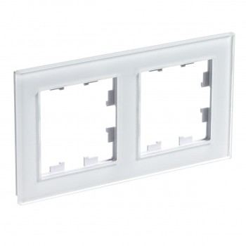 Рамка двойная белое стекло Systeme Electric (Schneider Electric) AtlasDesign Nature ATN320102 фото