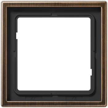 ME2981AT Рамка LS 990 Античная латунь 1-постовая Jung фото