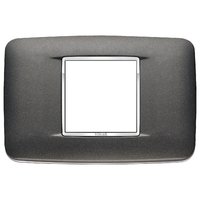 Рамка 2 модуля, антрацит матовый Vimar Eikon Chrome Round 20682.C15 фото
