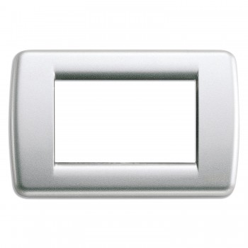 16753.21 Рамка Idea Rondo Серебро 3-модульная Vimar фото