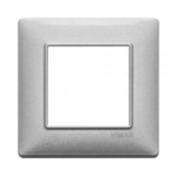 14642.27 Рамка Plana металлизированное серебро 2-модульная Vimar фото