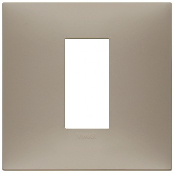 09661.12 Накладка Neve up на 1 модуль центрально для коробки на 2 модуля, горлица матовая  Vimar фото