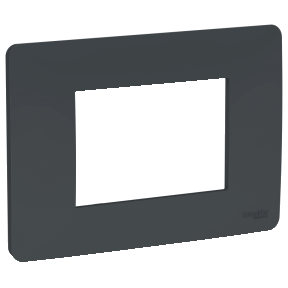 NU210354 Рамка Unica Modular Антрацит 3-модульная-постовая Schneider Electric фото