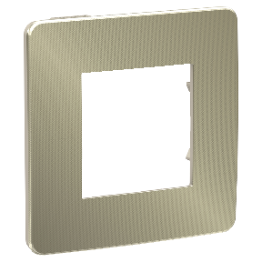 NU280251 Рамка Unica Studio Metal Бронза / Бежевый 1-постовая Schneider Electric фото