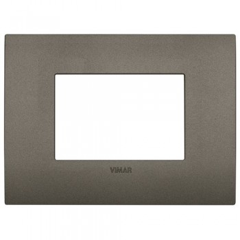 19653.80 Рамка Arke Classic металл 3 модуля Vimar фото