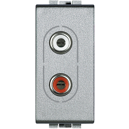 

NT4281 Разъем Аудио 2хRCA Bticino, LivingLight Air NT4281