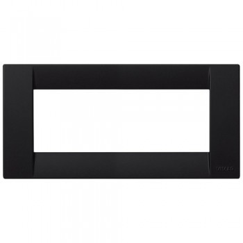 16745.D.16 Рамка Idea Classica Черный шелк 5 модулей Vimar фото