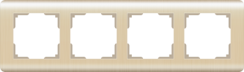 W0042111 Рамка на 4 поста  (шампань) Stream Werkel a051285 фото