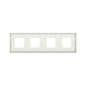 FD01214BD Рамка Provence White Decape 4-постовая Fede фото