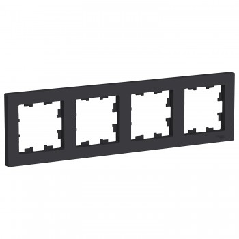 Рамка Карбон 4-постовая Systeme Electric (Schneider Electric) AtlasDesign ATN001004 фото