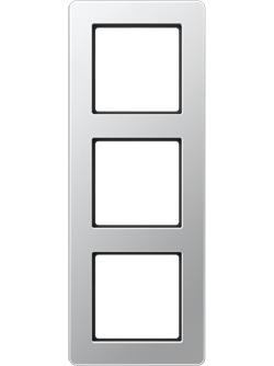 AF583BFAL Рамка A flow Алюминий 3-постовая Jung фото