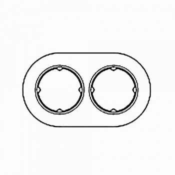 33802822 Рамка DO Walnut 2-постовая Fontini фото