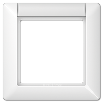 AS581NAWW Рамка с полем для надписи AS 500 Белый 1-постовая Jung фото