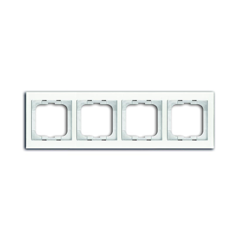 

1724-280 Рамка Axcent Белое стекло 4-постовая ABB, Axcent 1724-280