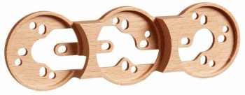 33813812 Рамка 3-ная узкая накладной монтаж, дерево бук Fontini DO фото