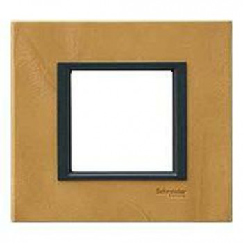 MGU68.002.7P1 Рамка Unica Class Светлая кожа 1-постовая Schneider Electric фото