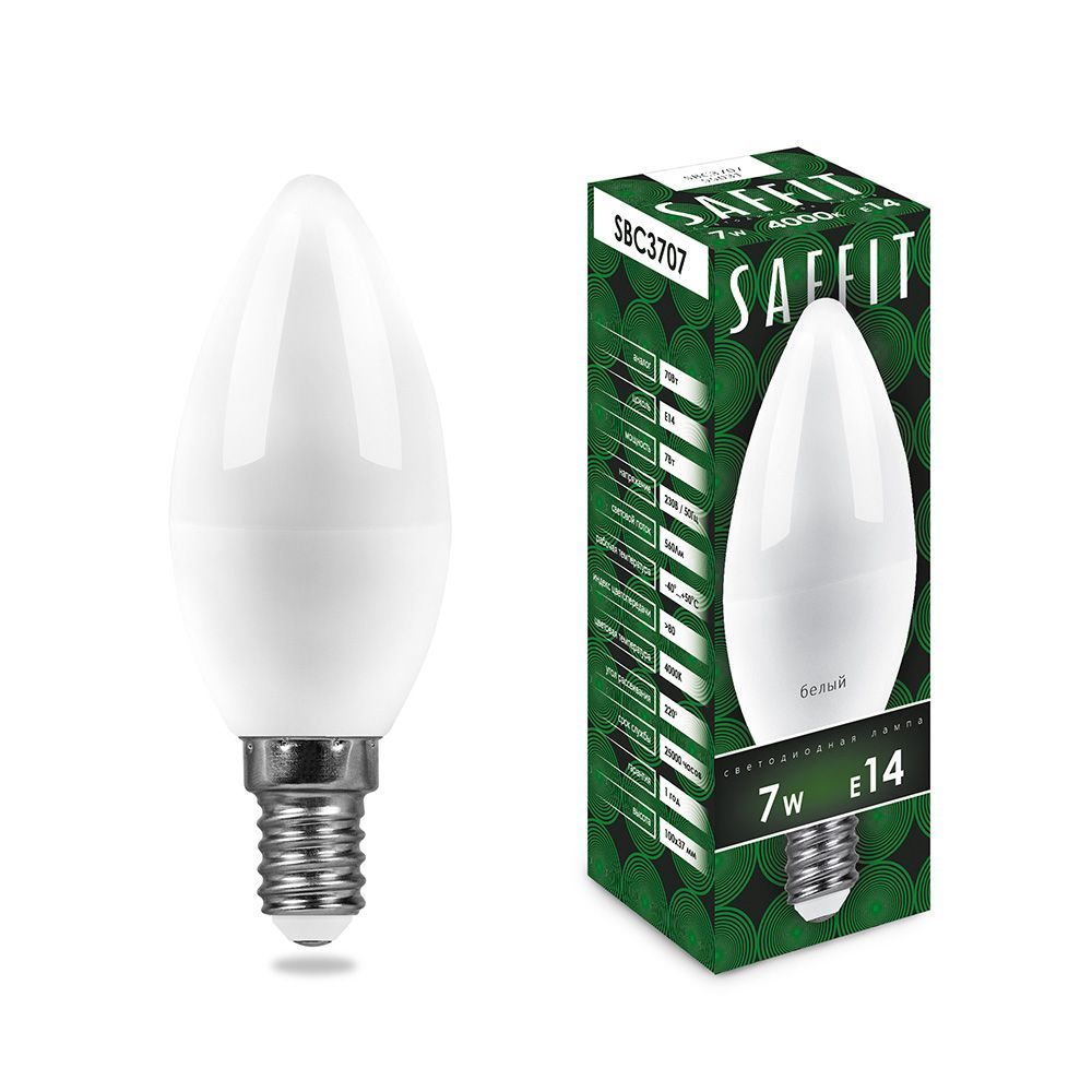 

Светодиодная лампа 7W 230V E14 4000K Feron 55031, Белый, 55031