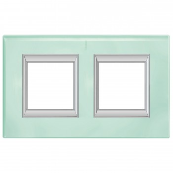 HA4802/2VKA Рамка Axolute Квадрат Кристалл 2+2 модуля вертикальная Bticino фото