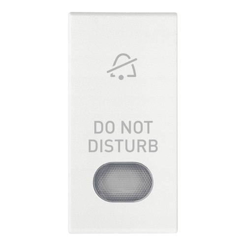 

19026.DND.B Взаимозаменяемая клавиша на 1 модуль (с подсветкой°) “Do Not Disturb” С диффузором белый Vimar Arke, Arke Round 19026.DND.B