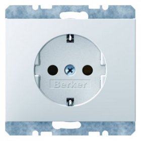 

41157009 Штепсельная розетка SCHUKO цвет: полярная белизна, с блеском K.1 Berker, K.1 41157009